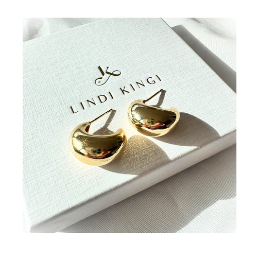 Dew Drop Studs| Gold