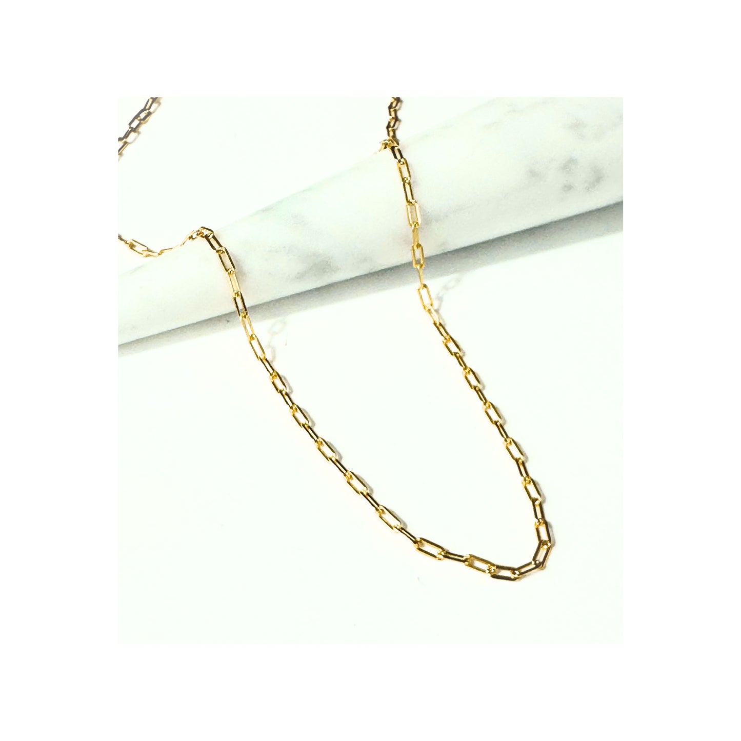 Paperclip Necklace | Gold