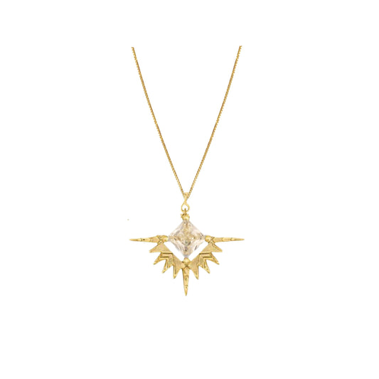 Solstice Necklace| Gold & Pale Lemon