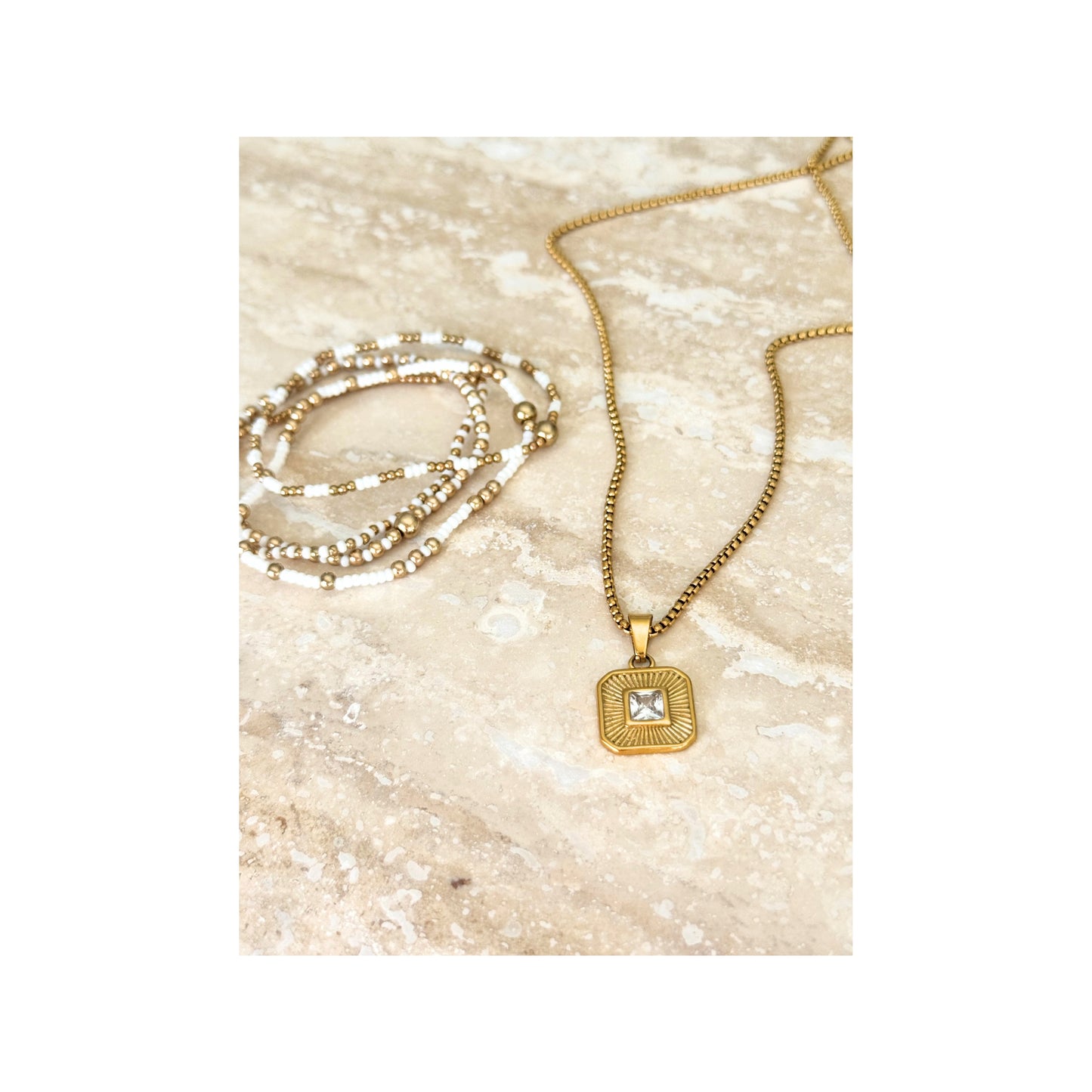 Zarela Necklace | Gold