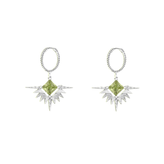 Solstice Sleepers | Silver & Peridot