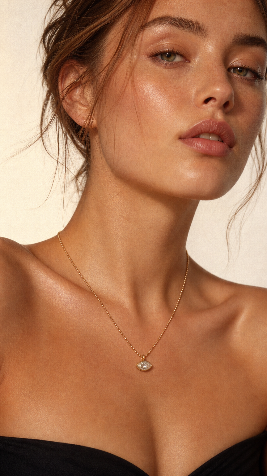 Protected Goddess Necklace| Gold