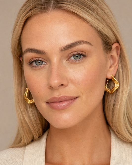 Ripple Hoops| Gold