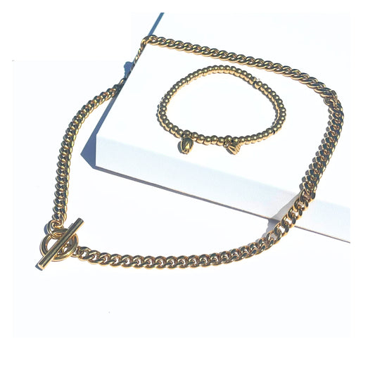 Connected Goddess Bracelet | Gold