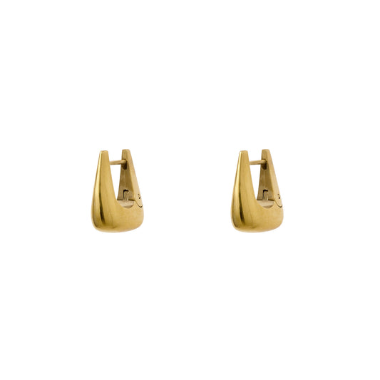 Teardrop Hoops | Gold