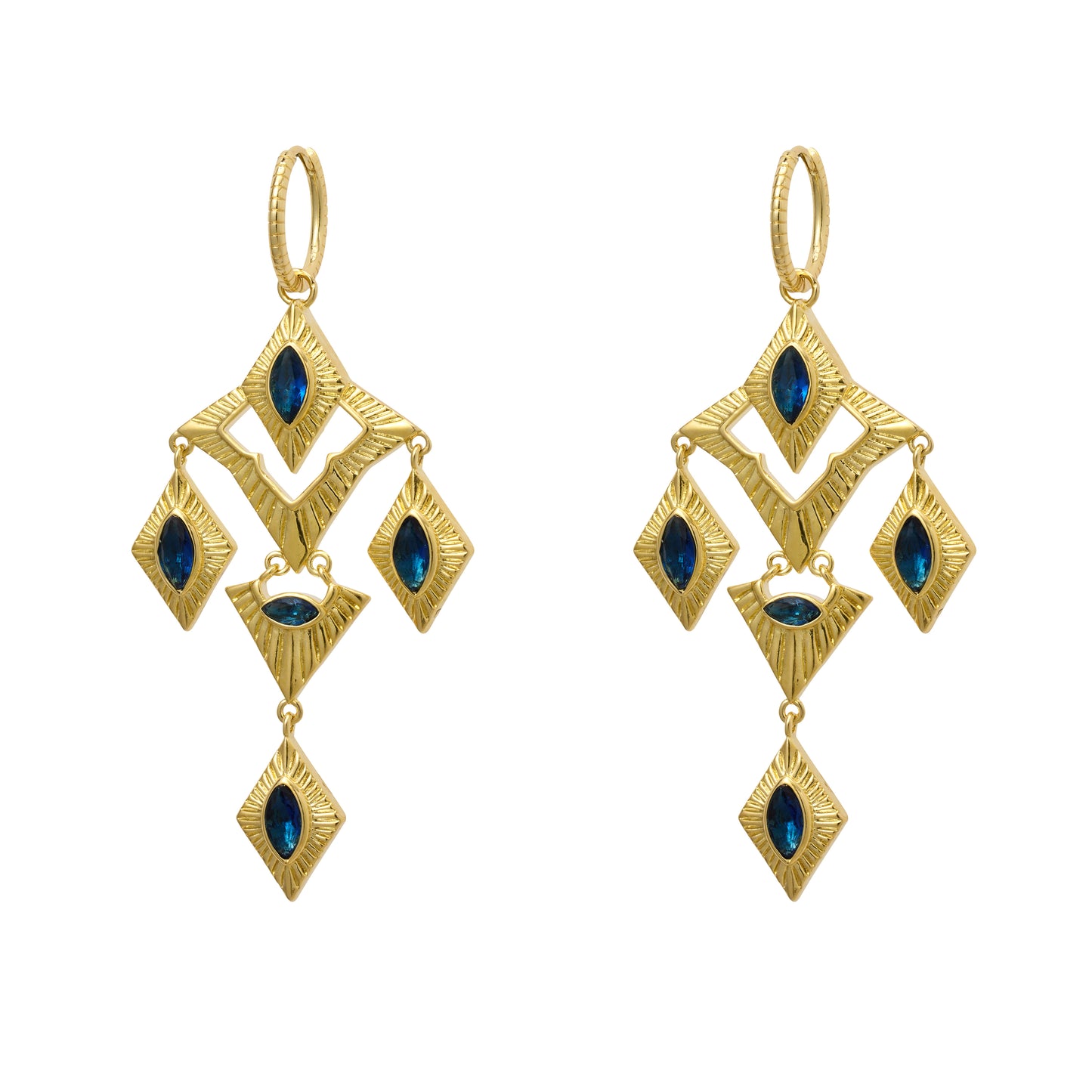 Sagrada Earrings | Gold & Sapphire