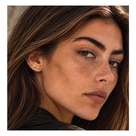 Sirena Studs| Gold