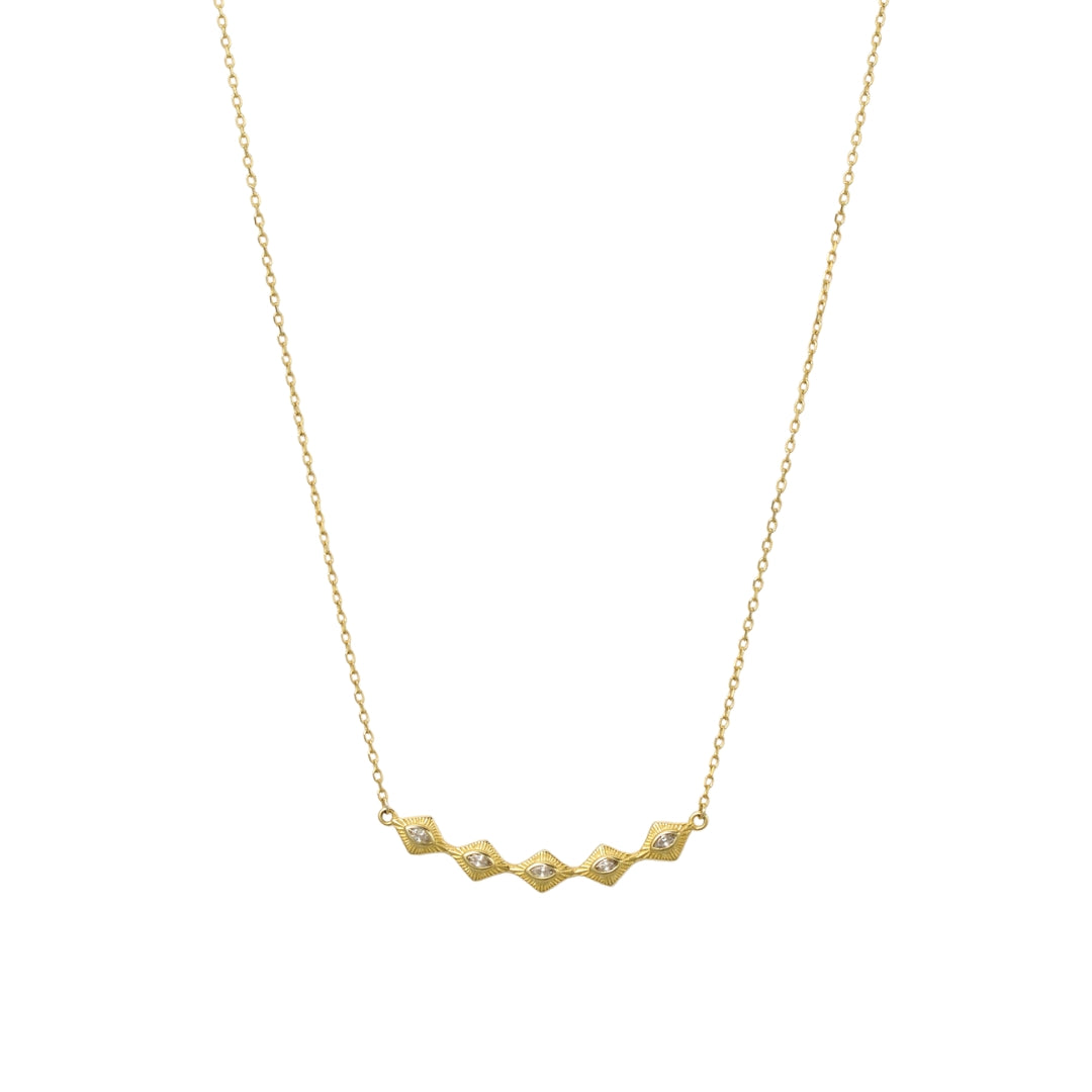 Sereno Arc Necklace | Gold