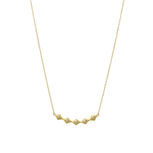 Sereno Arc Necklace | Gold