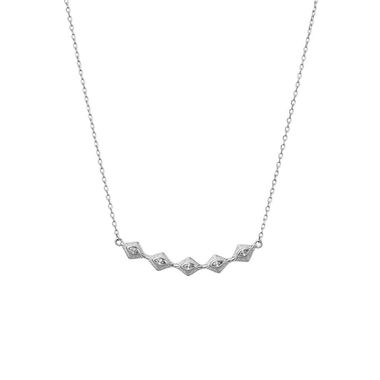 Sereno Arc Necklace | Silver