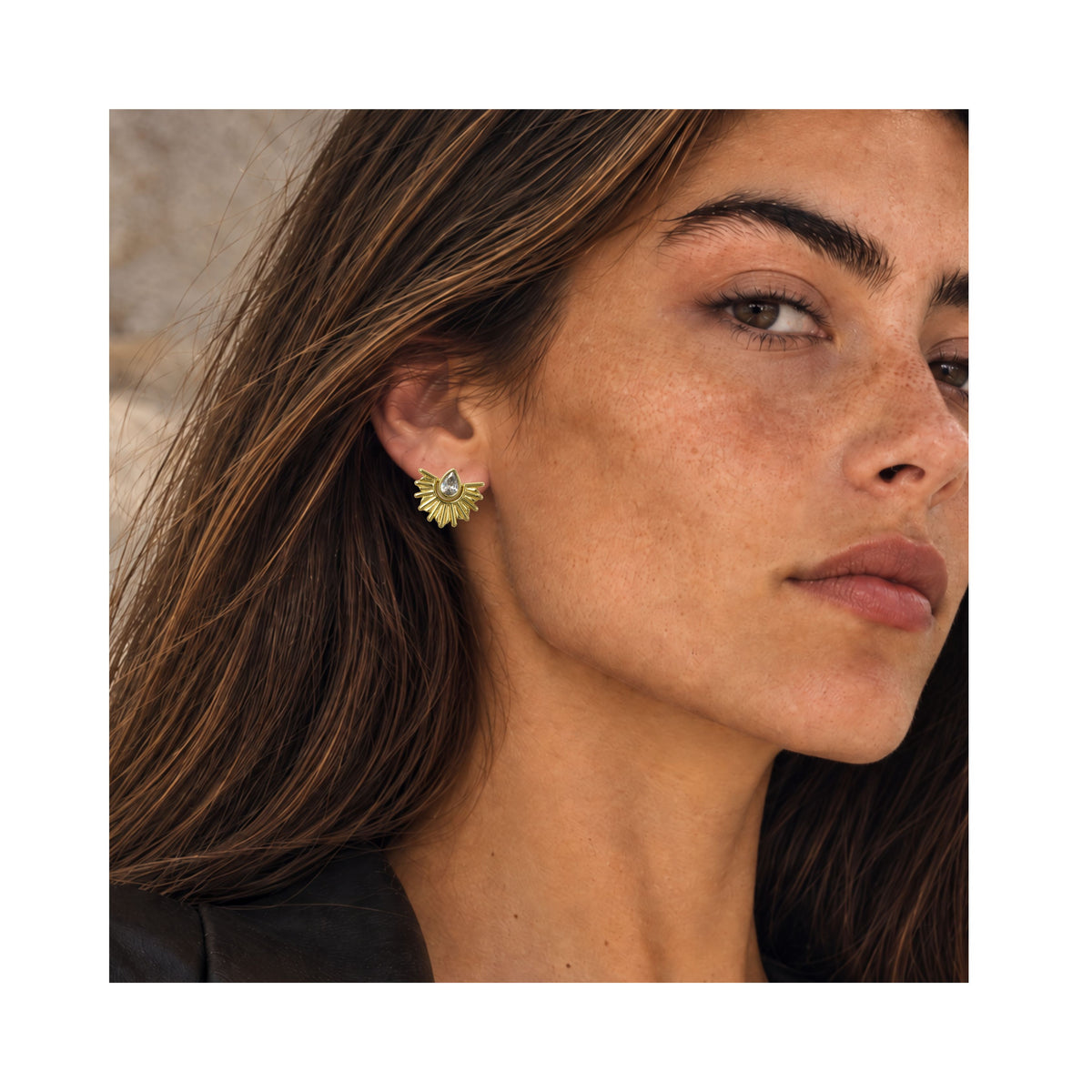 Blaze Earrings | Gold