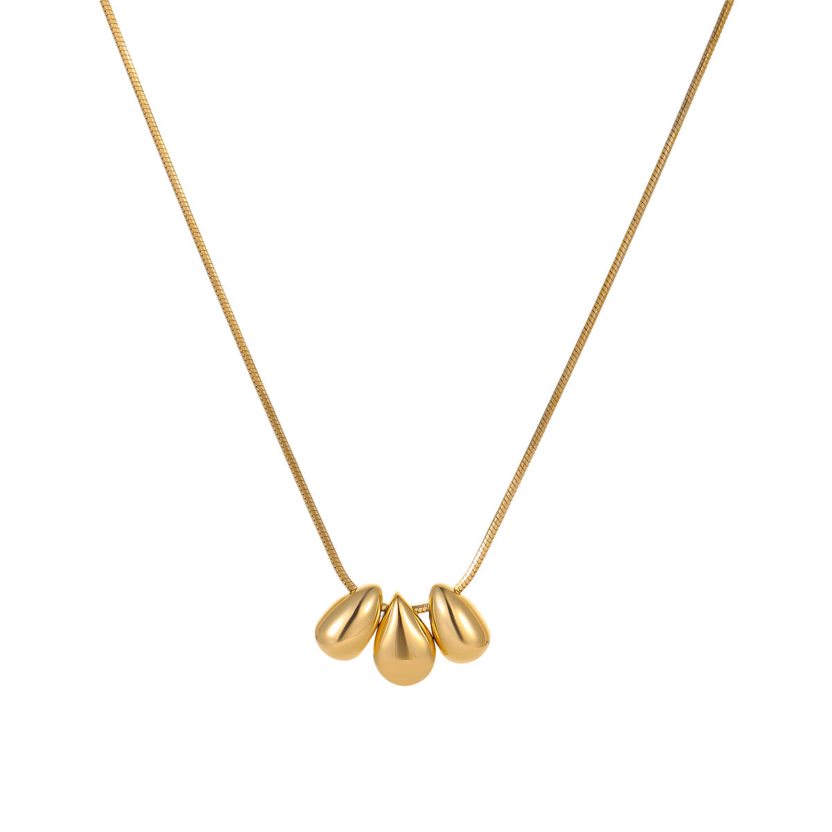 Droplet Necklace| Gold