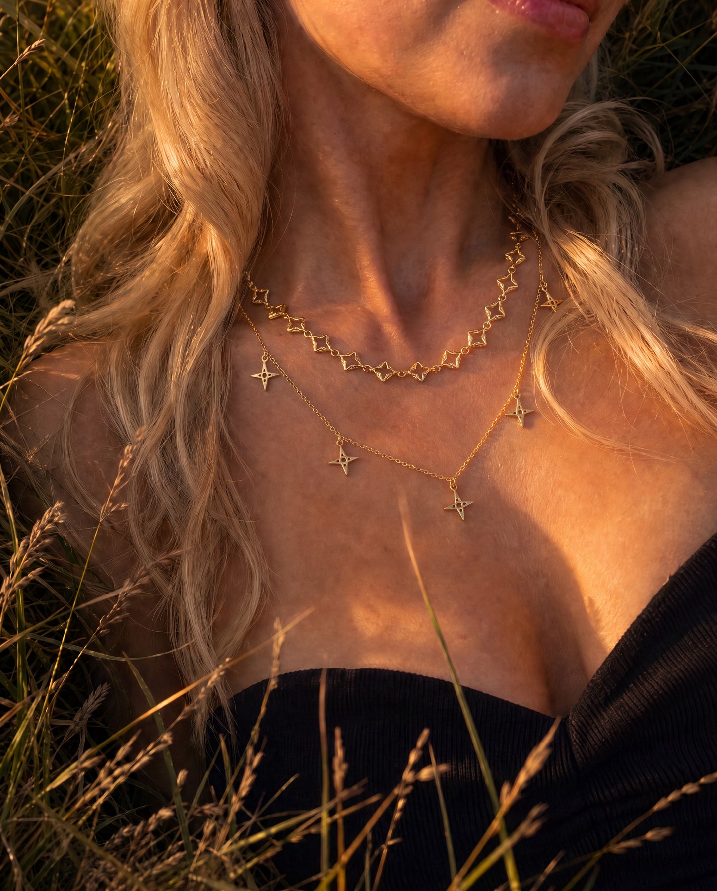 Byzante Embrace Necklace | Gold