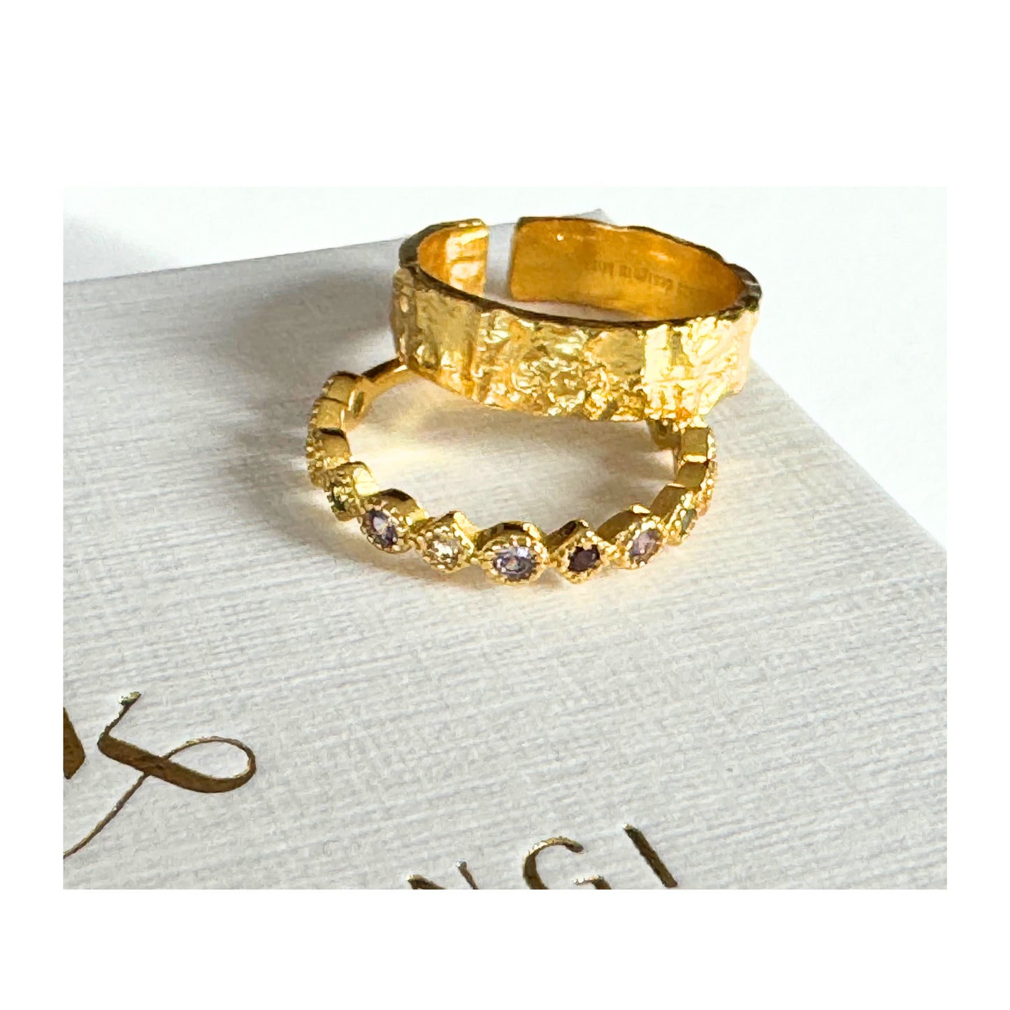 Hammered Ring| Gold