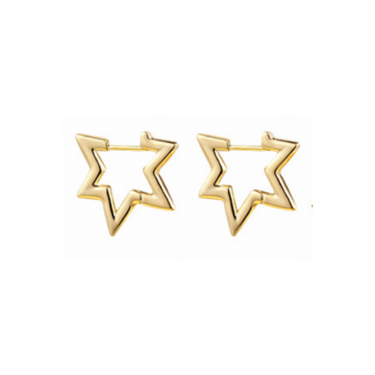 Golden Starlight Hoops