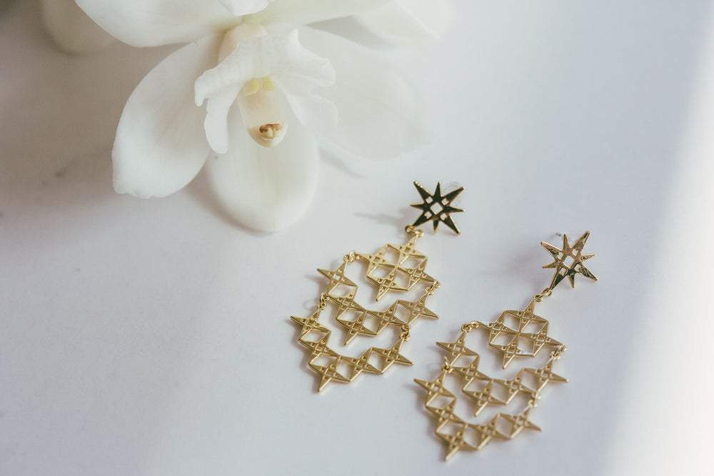 Stardust Earrings | Gold by Lindi Kingi Design shop online now