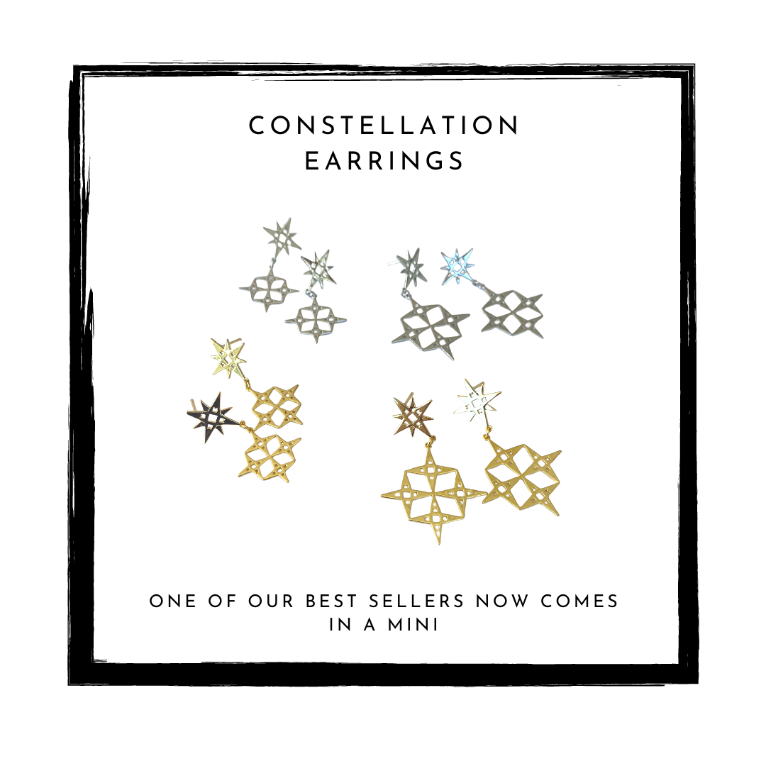 Constellation Mini Earrings | Gold