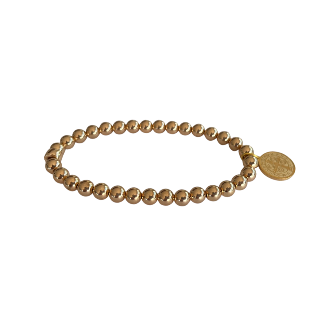 Beaded Bracele  | Luxe Gold