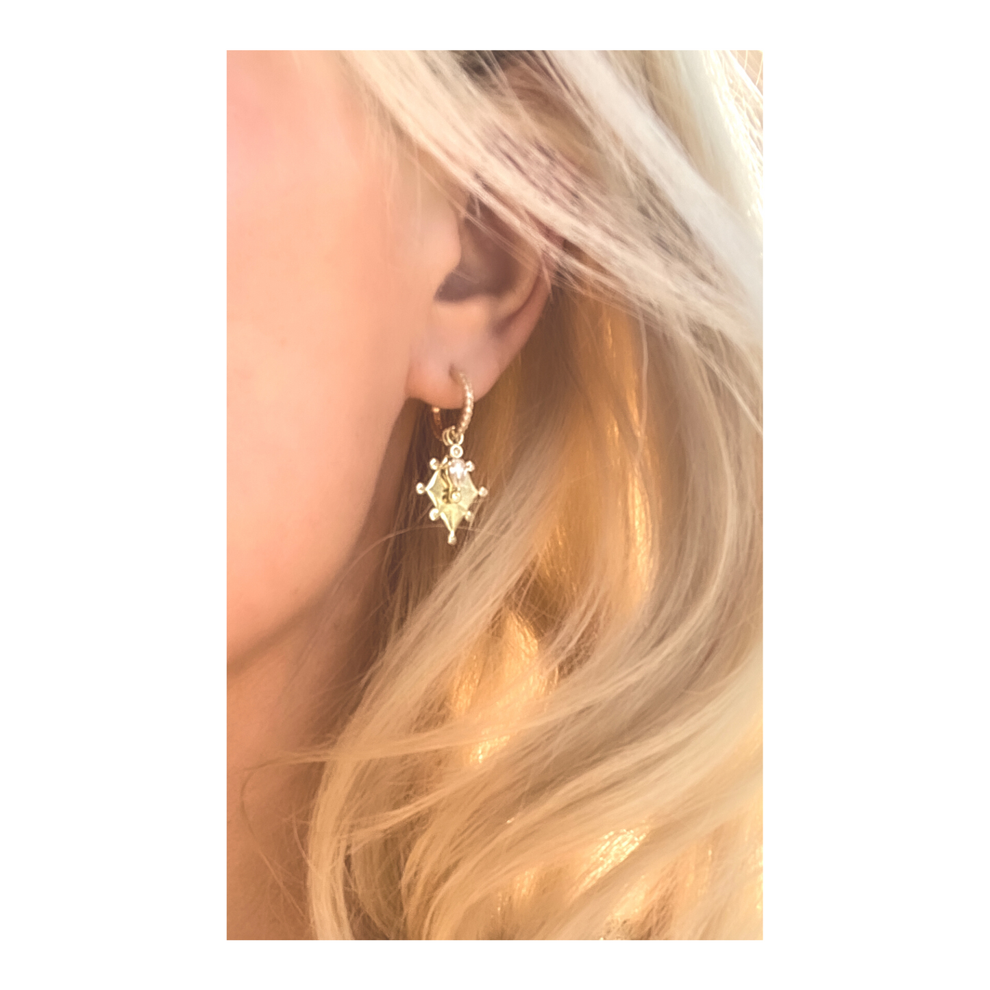 Into the Light | Goddess Earrings | Gold