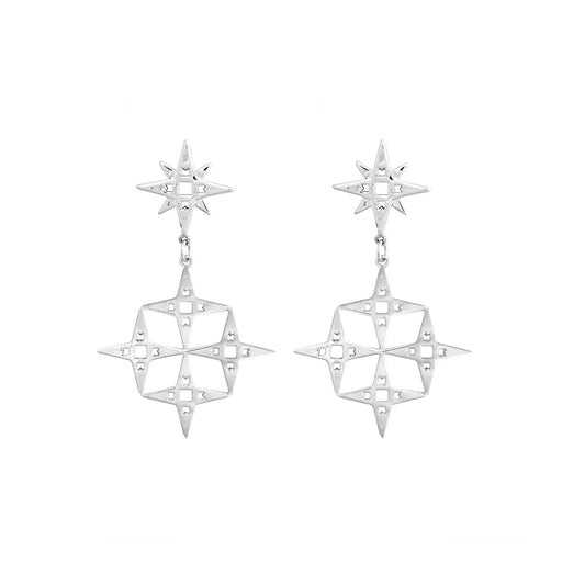 Constellation Earrings | Platinum