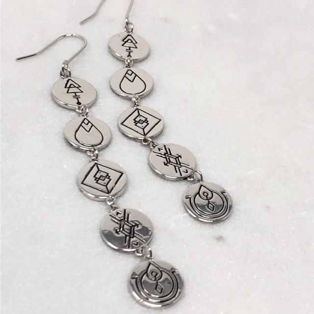 Earth Energies Earrings | Platinum by Lindi Kingi Design shop online now