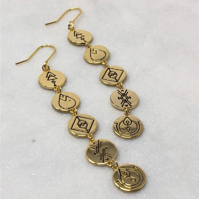 Earth Energies Earrings | Gold by Lindi Kingi Design shop online now