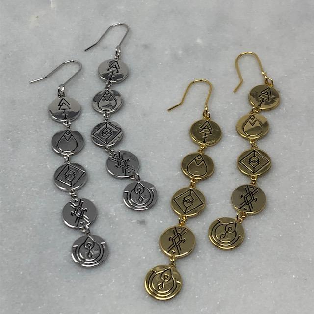 Earth Energies Earrings | Platinum by Lindi Kingi Design shop online now