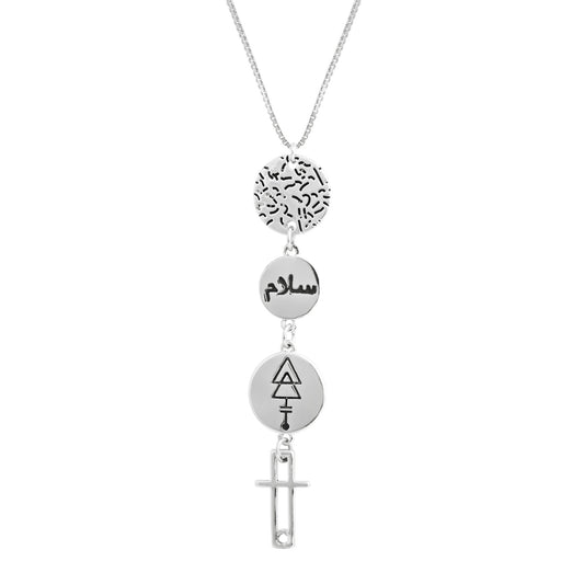 Peace Drop Necklace | Platinum