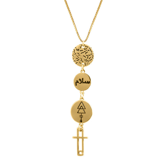 Peace Drop Necklace | Gold