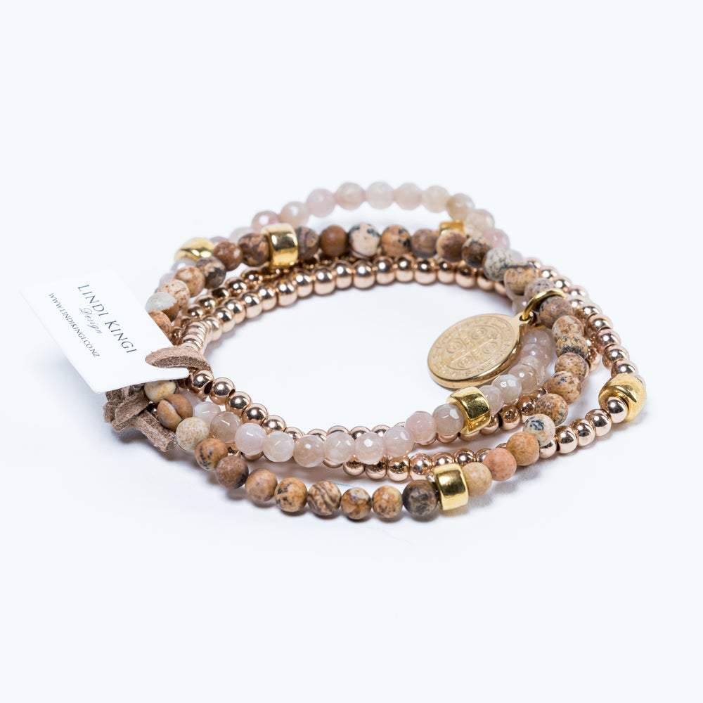 Cafe Au Lait Bracelet Set by Lindi Kingi Design shop online now