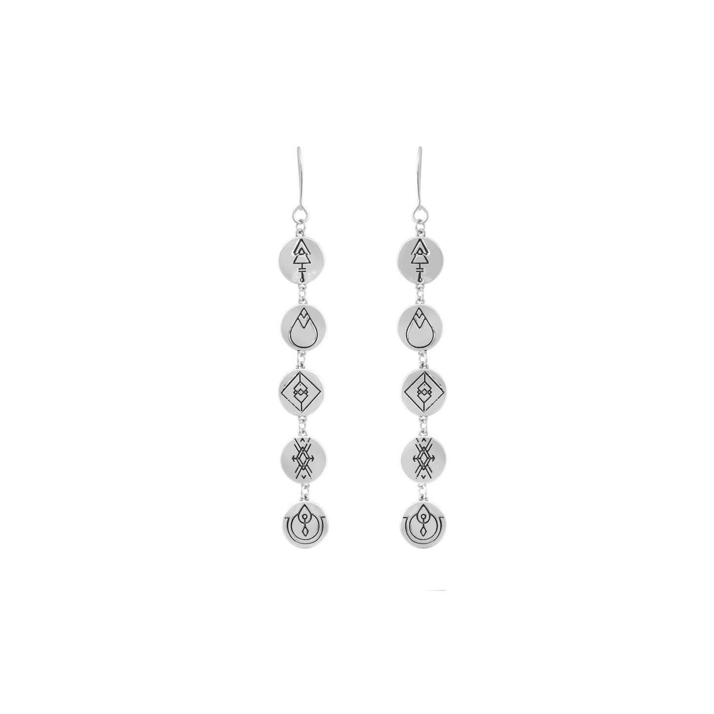 Earth Energies Earrings | Platinum