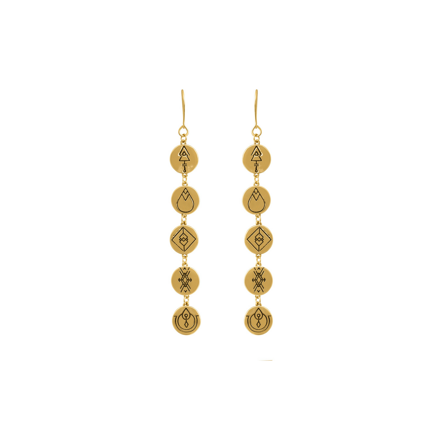 Earth Energies Earrings | Gold