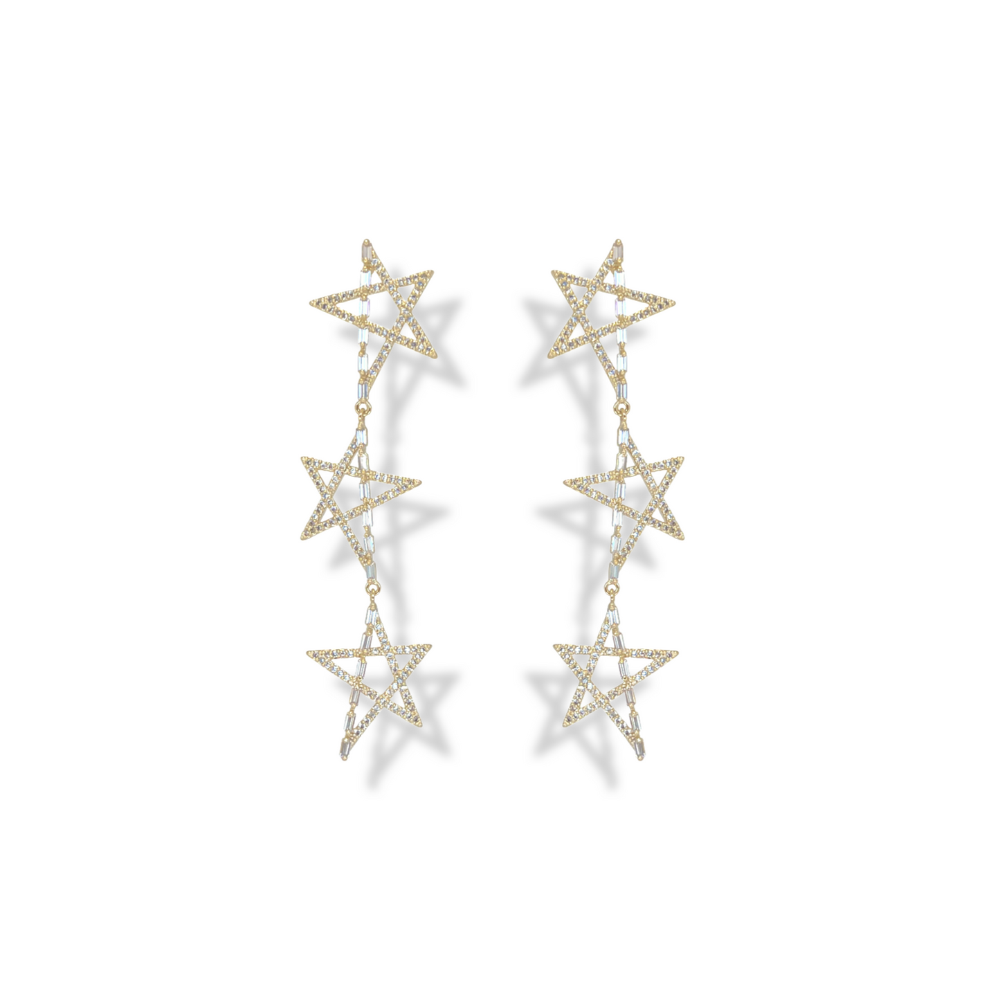 Star Of The Night Earrings | Gold