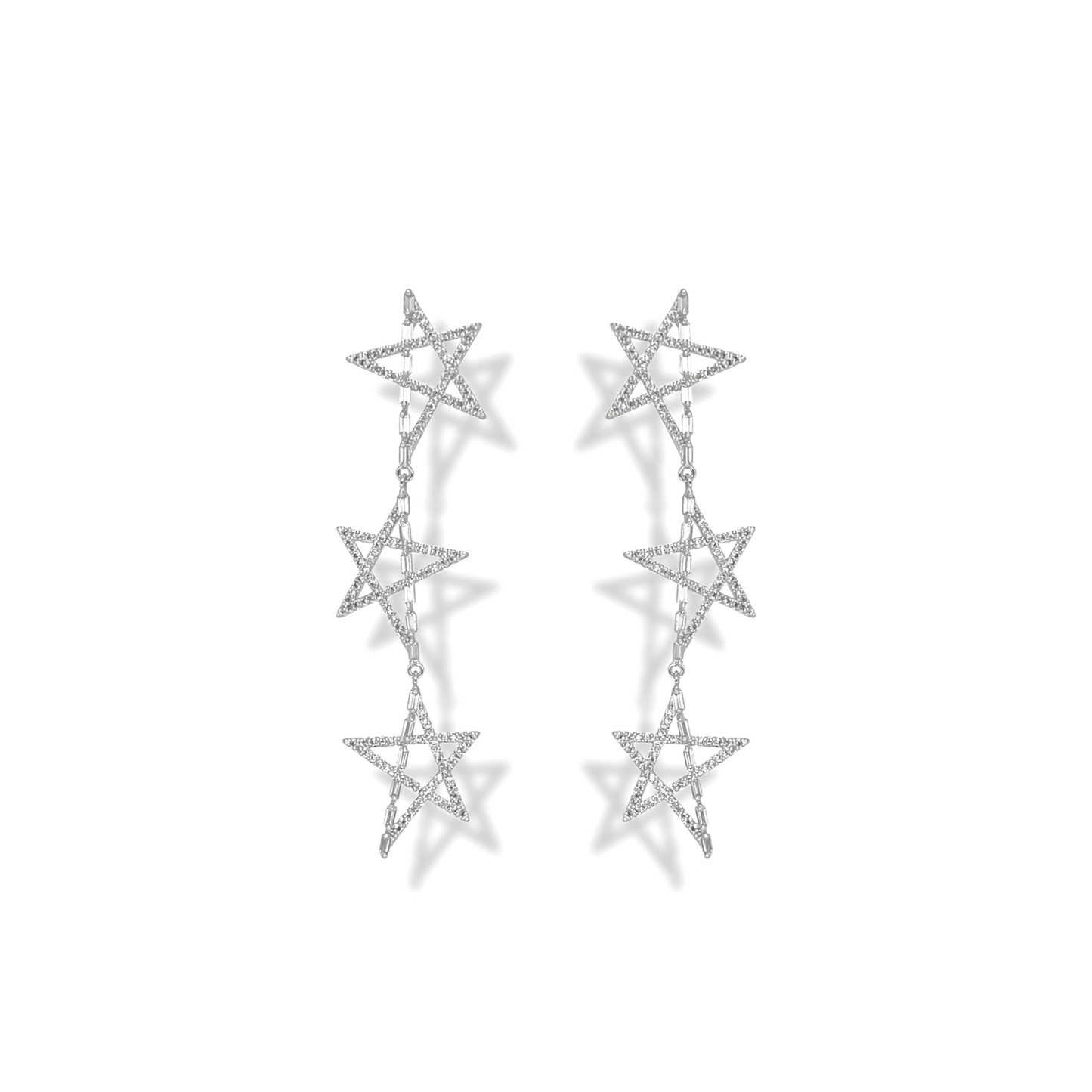 Star Of The Night Earrings | Silver