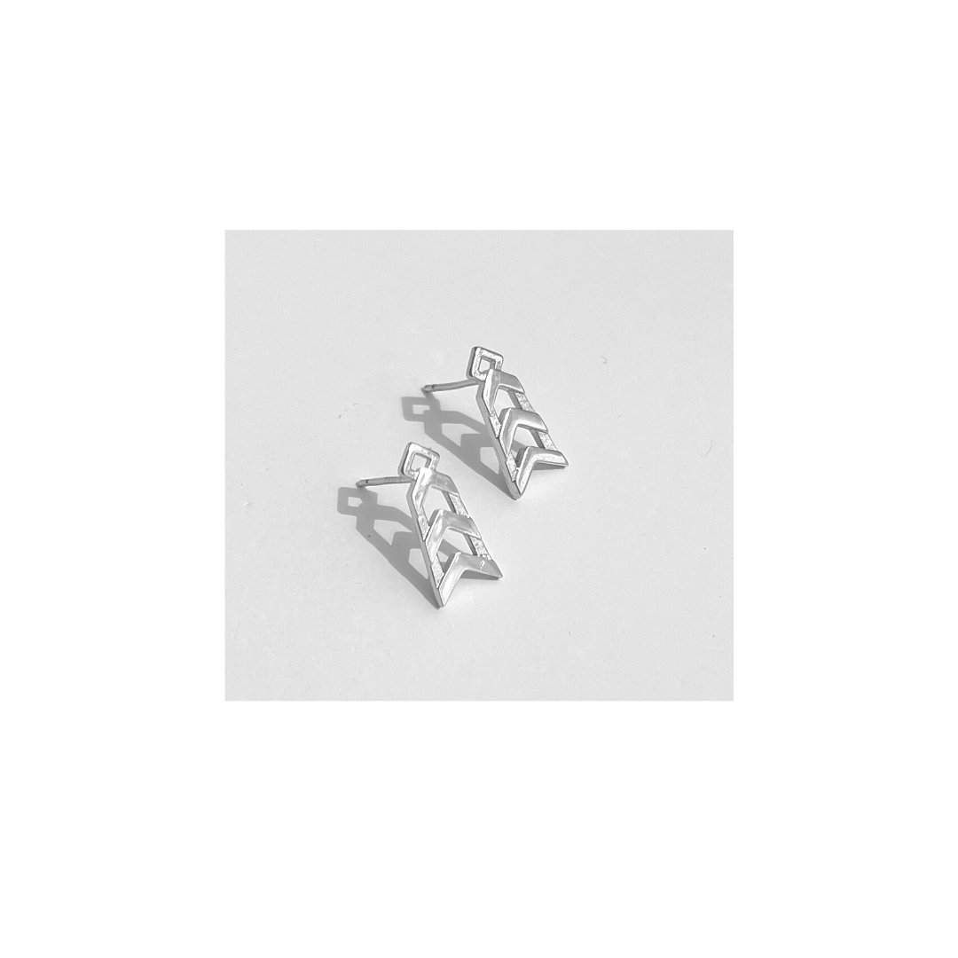 Formation Studs| Silver