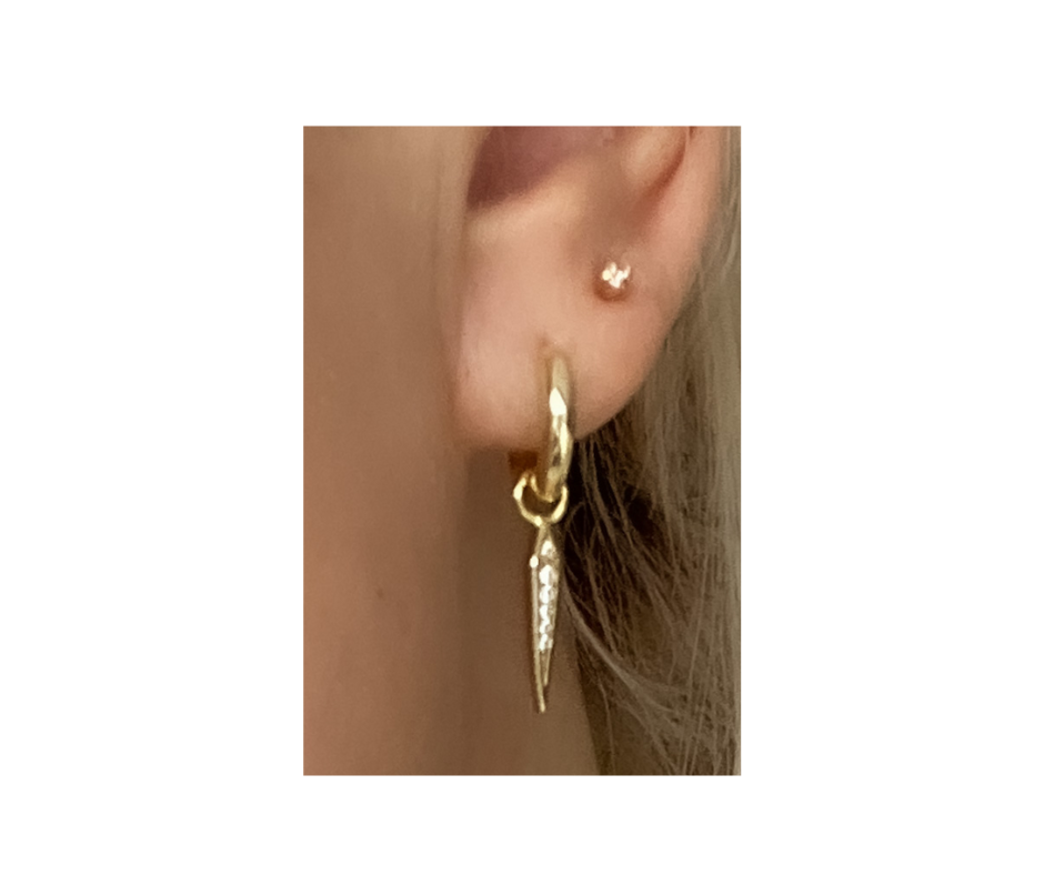 Into the Light | Splice Earrings | Gold