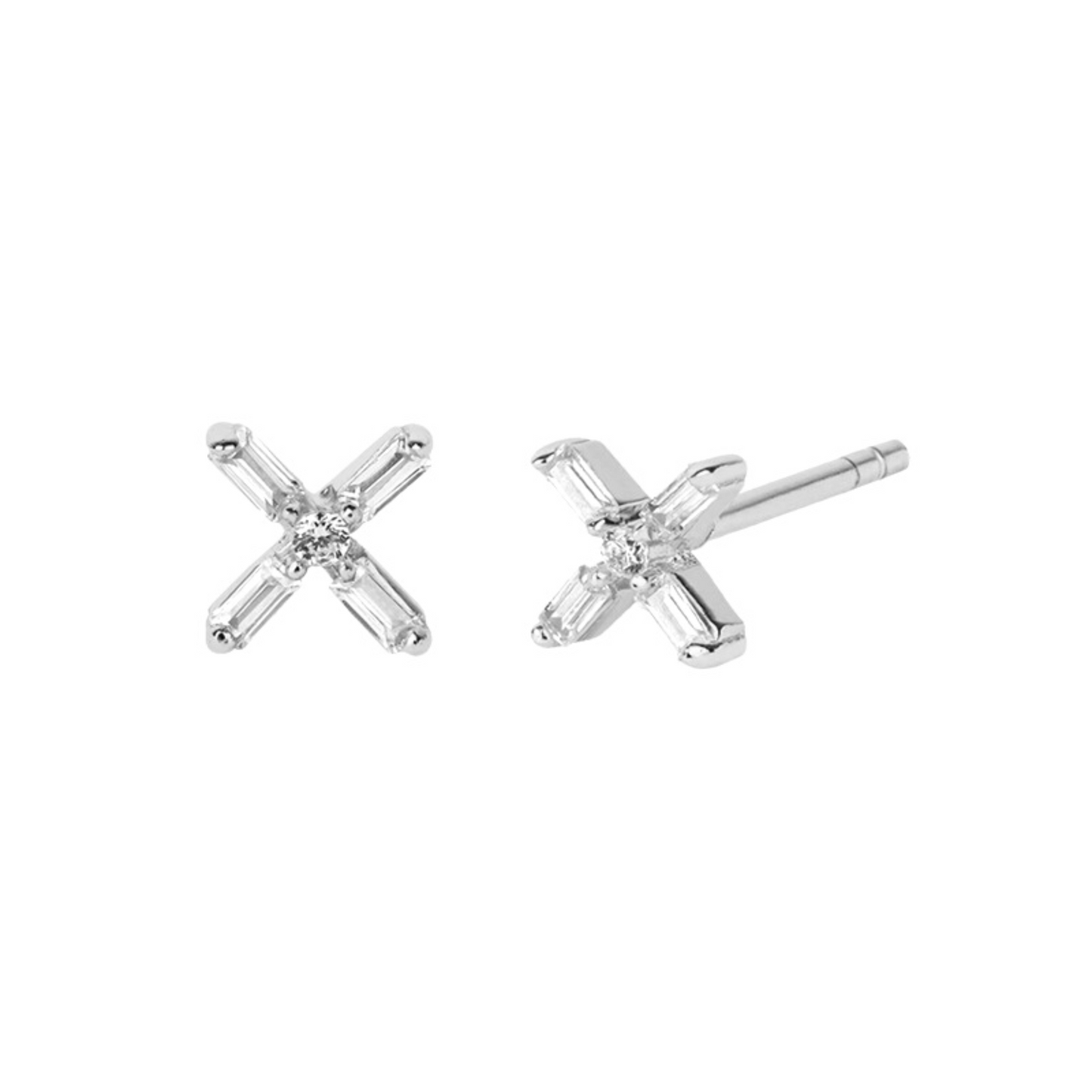 A Dusting of Jewels -  Bloom Studs | Silver