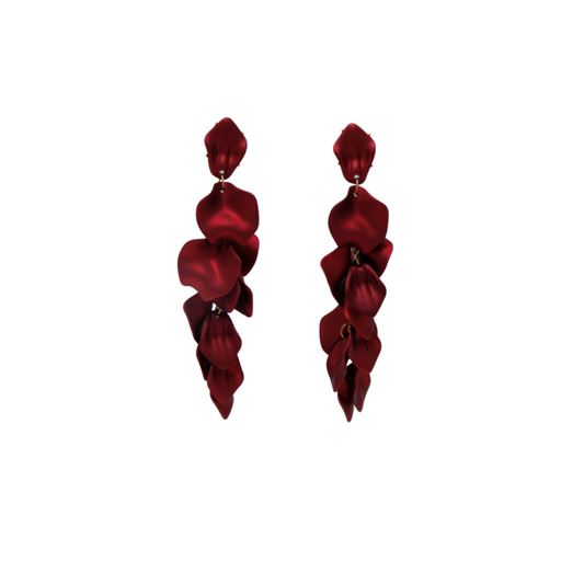 Red Drop Earrings