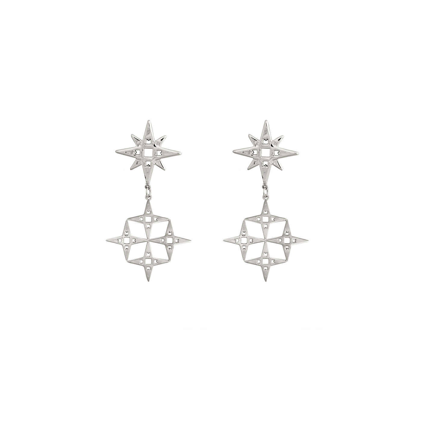 Constellation Mini Earrings | Platinum