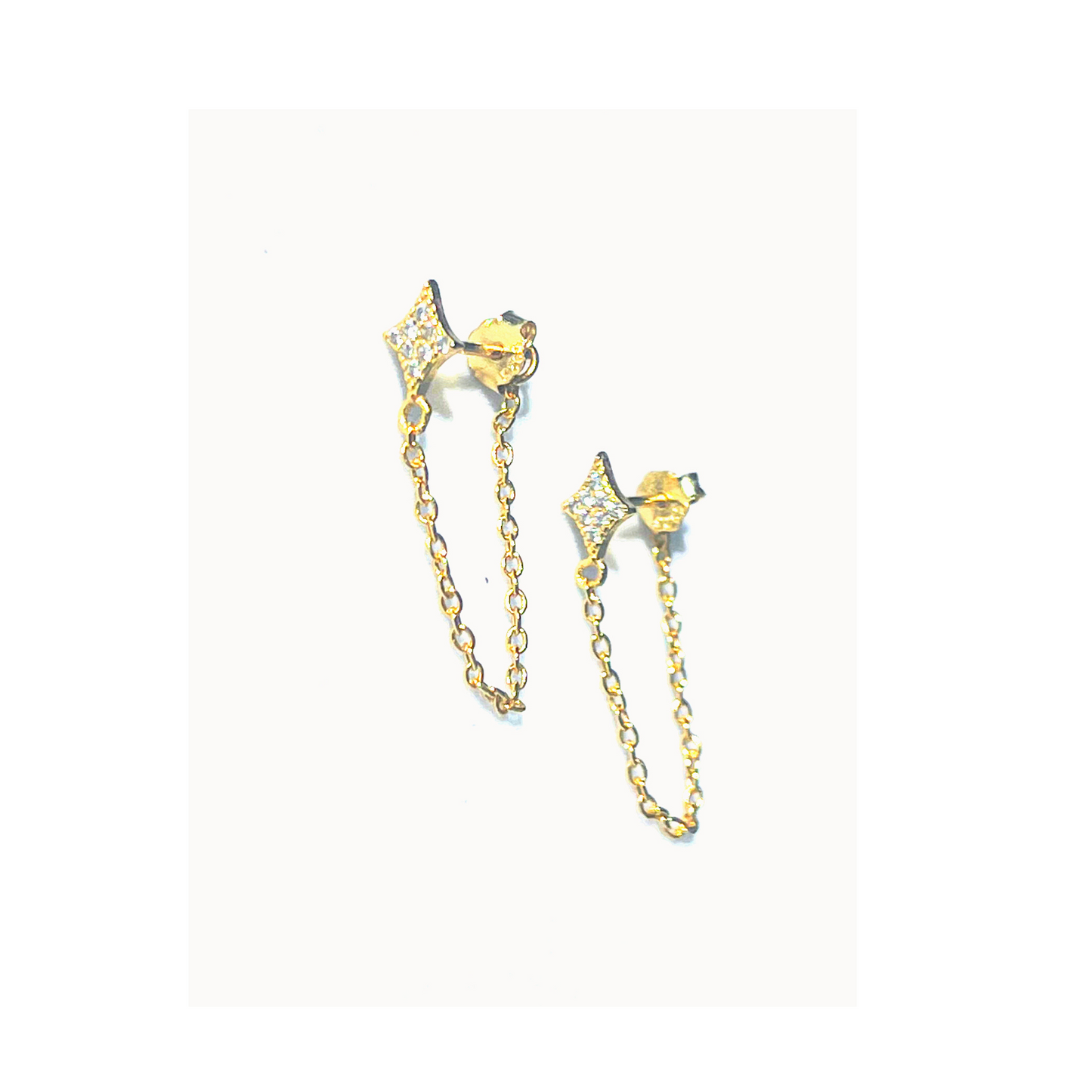 Byzantine Romance - Gliding Star Studs | Gold