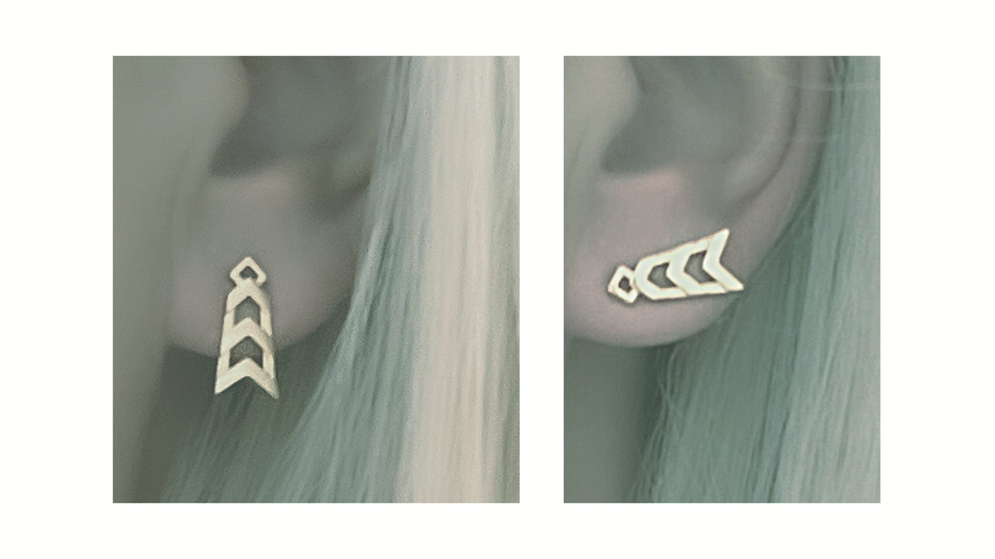 Formation Studs| Silver